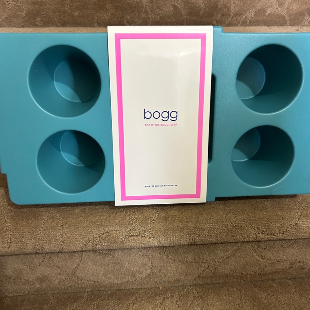 BOGG BAG Turquoise Tote with Cup Holders